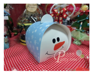 聖誕雪人禮物蛋糕紙盒