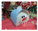 聖誕雪人禮物蛋糕紙盒